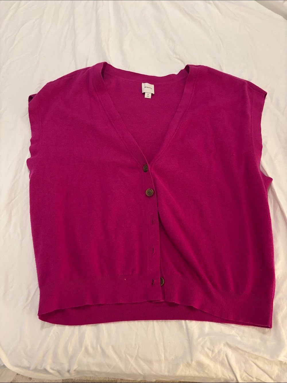 Anthropologie Fuchsia Vest - Picture 1 of 3